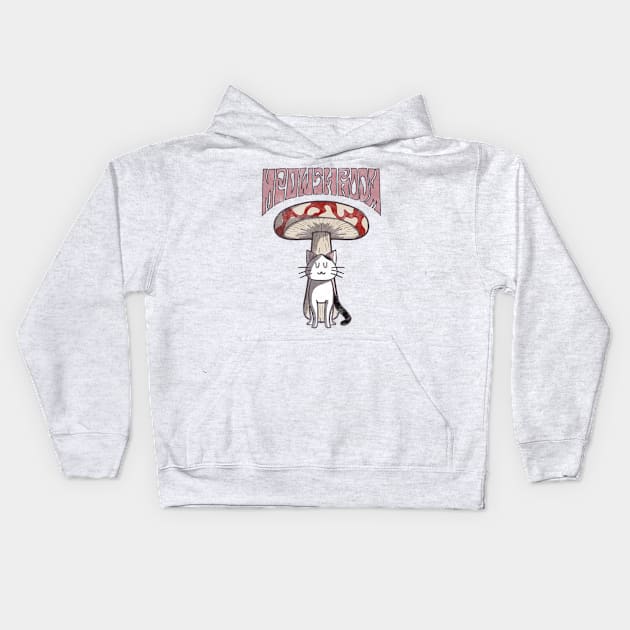 Meowshroom Kids Hoodie by Teeger Apparel